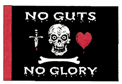 No Guts, No Glory 12"x18" Flag